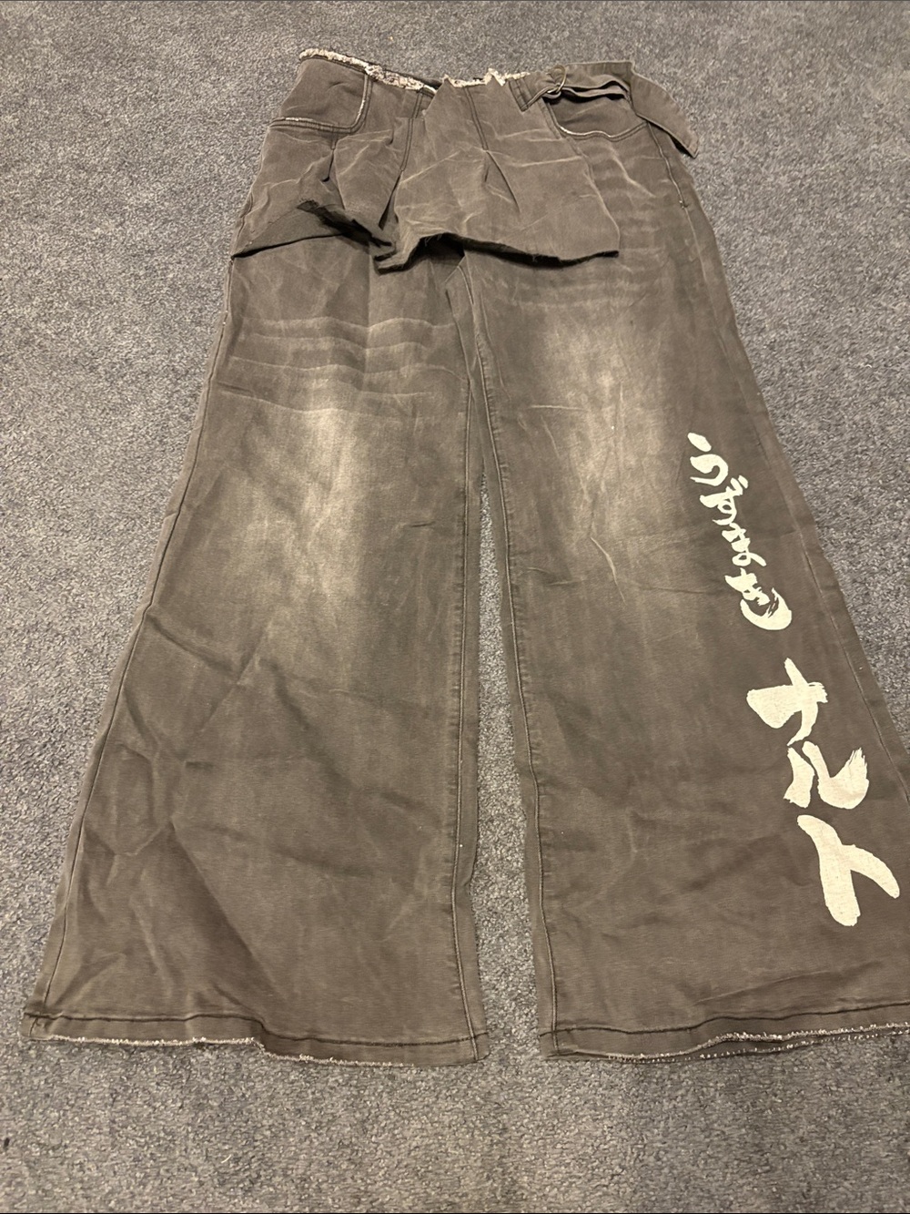Dollskill x Naruto Wide Leg Printed Women's Jeans